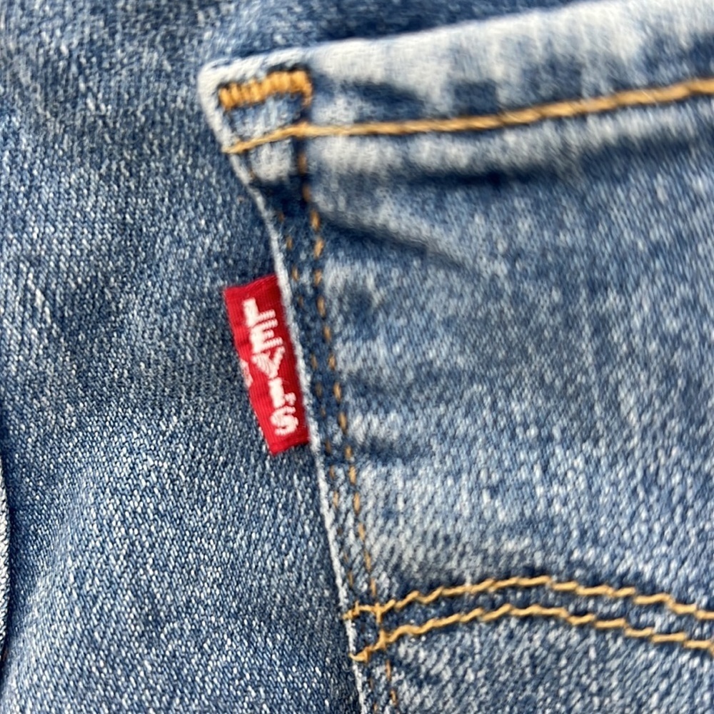 Levi's 721 Premium Denim Big E High Rise Skinny Jeans - Medium Wash - 28 - Picture 8 of 10